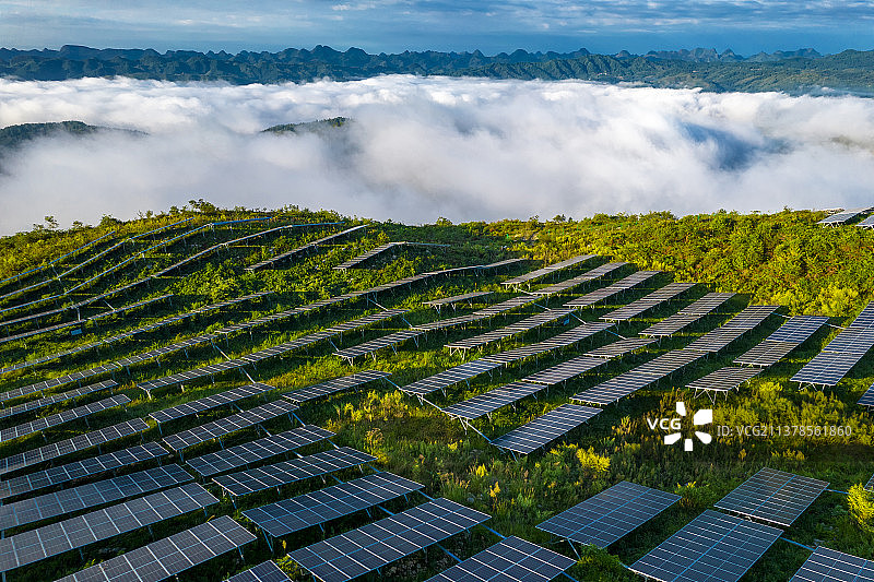 贵州六枝：光伏美景图片素材