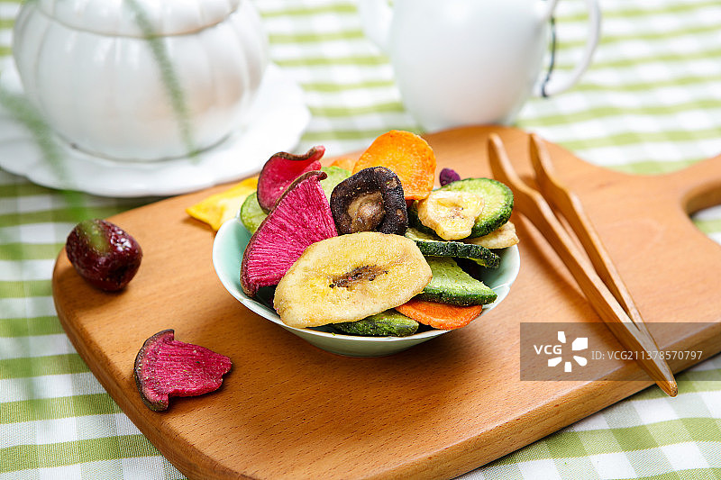 风味十足的美味果蔬脆图片素材