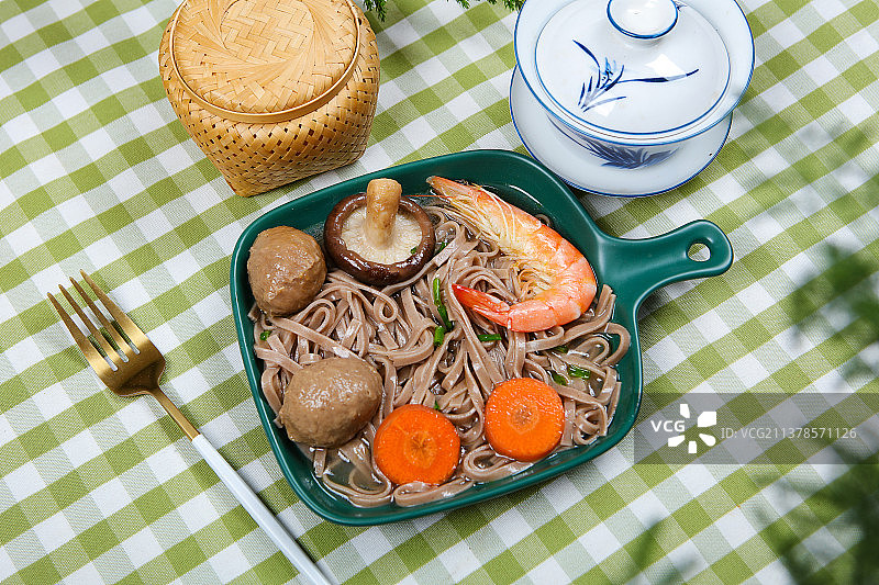 美味健康的海鲜面图片素材