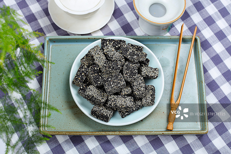 甜美健康的芝麻点心图片素材