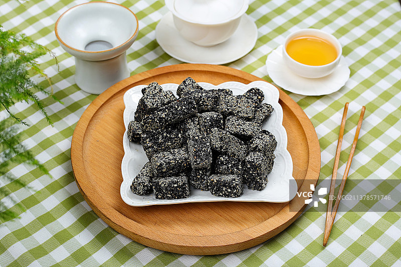 甜美健康的芝麻点心图片素材