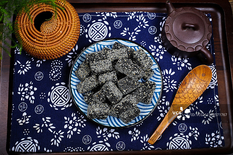 甜美健康的芝麻点心图片素材