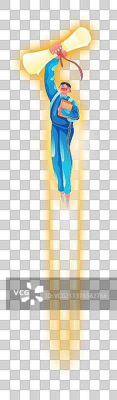 一飞冲天的少年图片素材