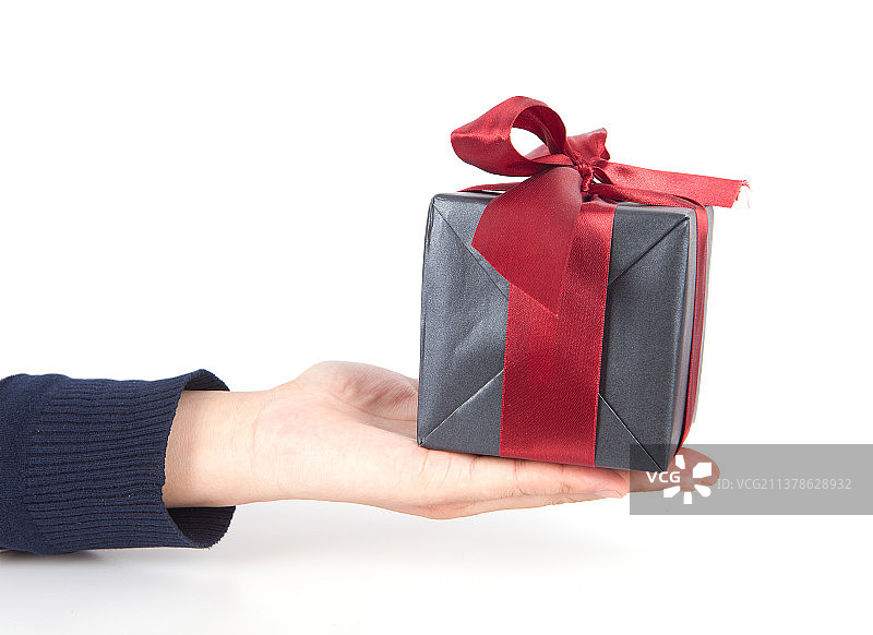 手里的礼盒图片素材
