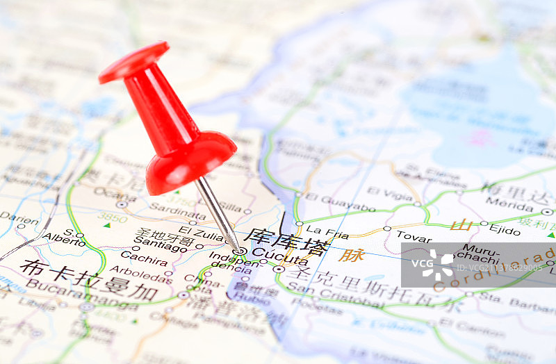 哥伦比亚标注城市图片素材
