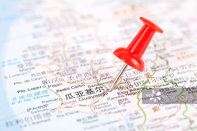 厄瓜多尔瓜亚基尔地理位置图片素材