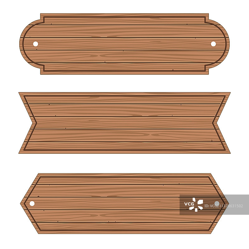 卡通木质banner木板套装图片素材