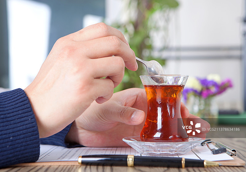喝茶图片素材
