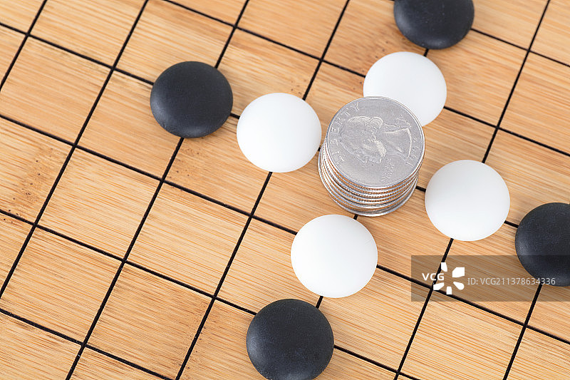 围棋博弈概念图片素材