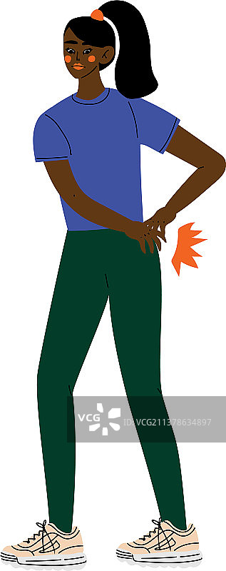 遭受低落情绪困扰的年轻非裔美国女性图片素材