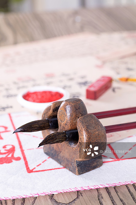 练习毛笔字场景图片素材