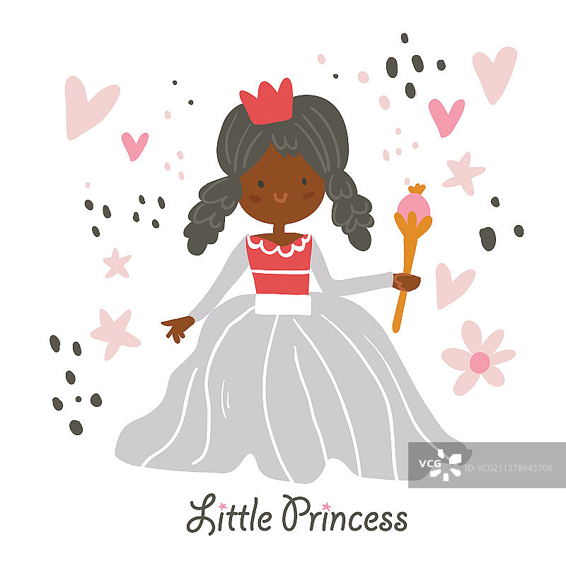 美丽的非裔美国公主图片素材