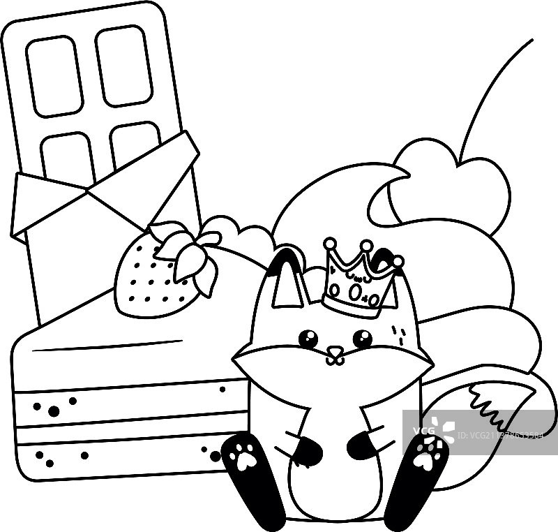 卡通狐狸设计图片素材