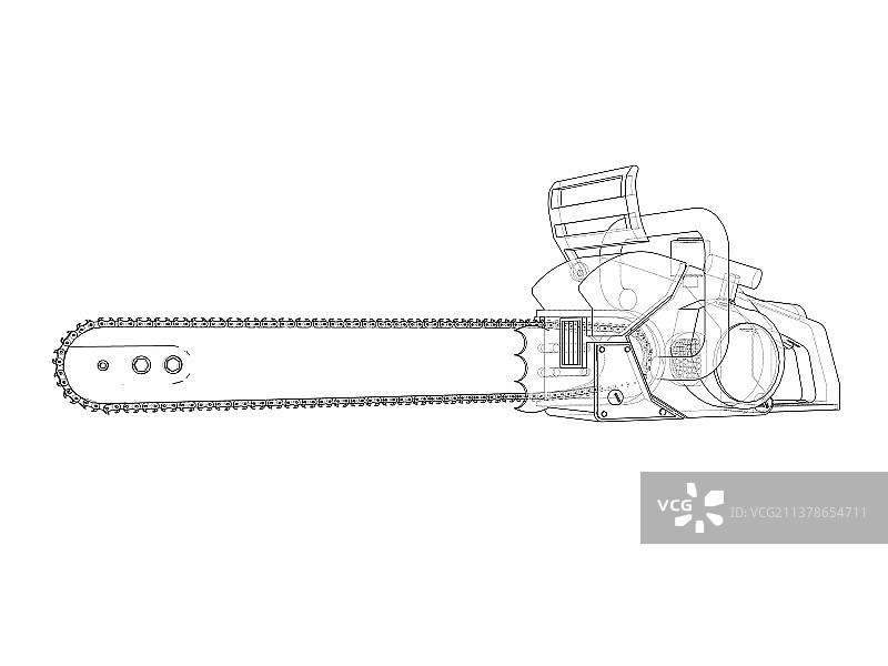 3D电锯渲染图图片素材
