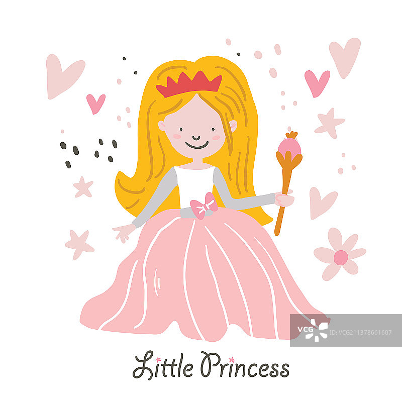 漂亮的金发公主图片素材