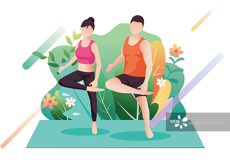 本草纲目毽子舞有氧健身操人物动作矢量海报图片素材