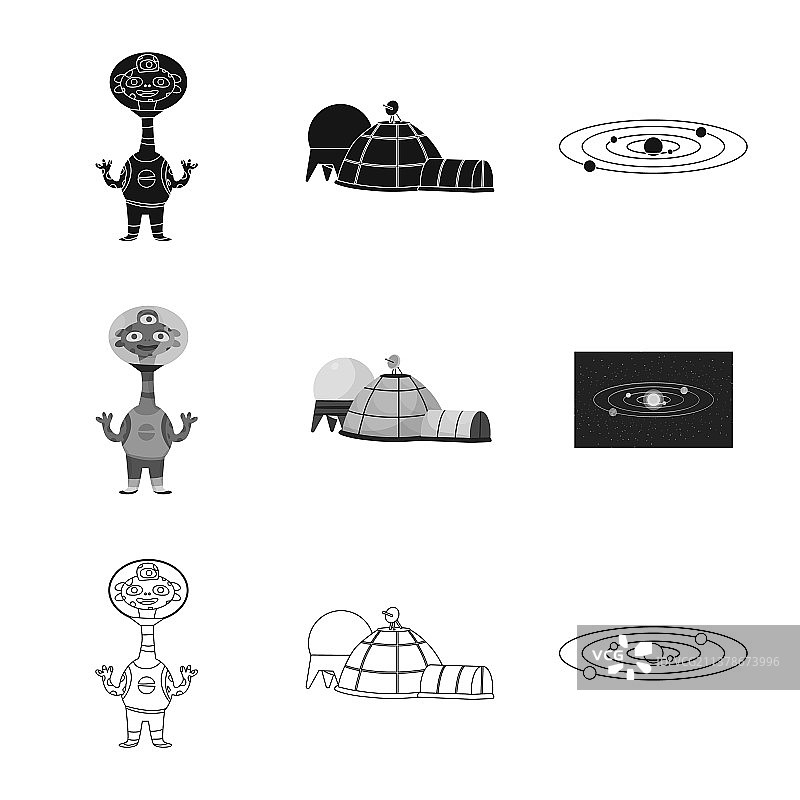 天文学和技术图片素材