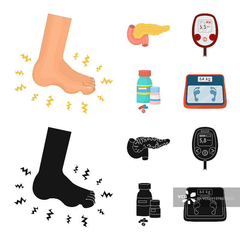 设计饮食与治疗符号合集图片素材