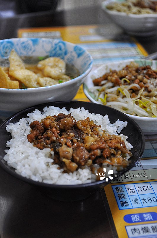 台湾台南卤肉饭图片素材