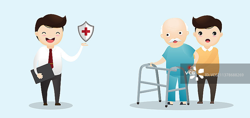 拄着拐杖的老年妇女图片素材