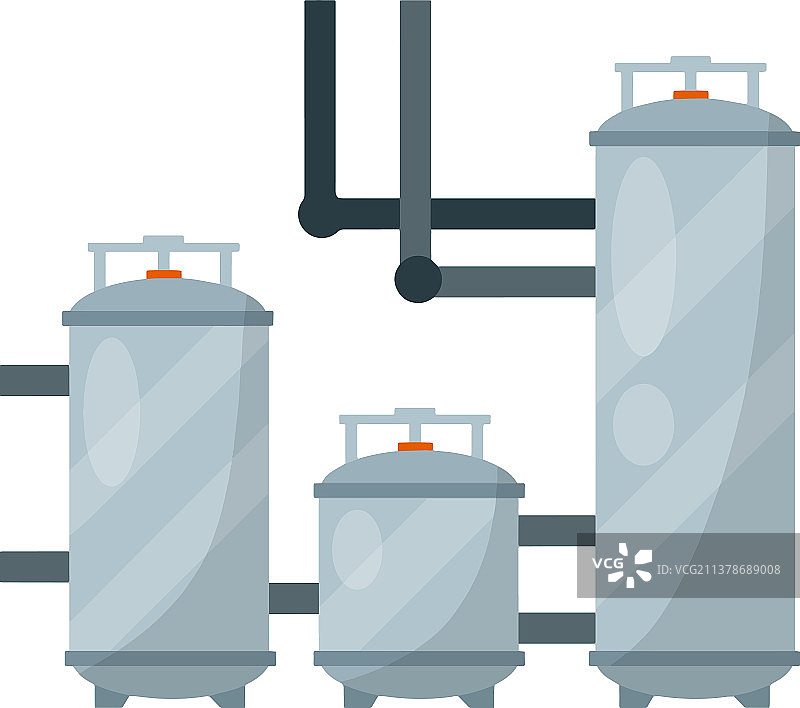 灰色热水锅炉图片素材