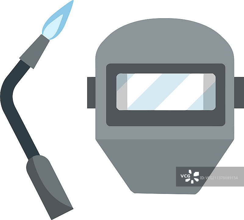 焊接机和面罩图片素材