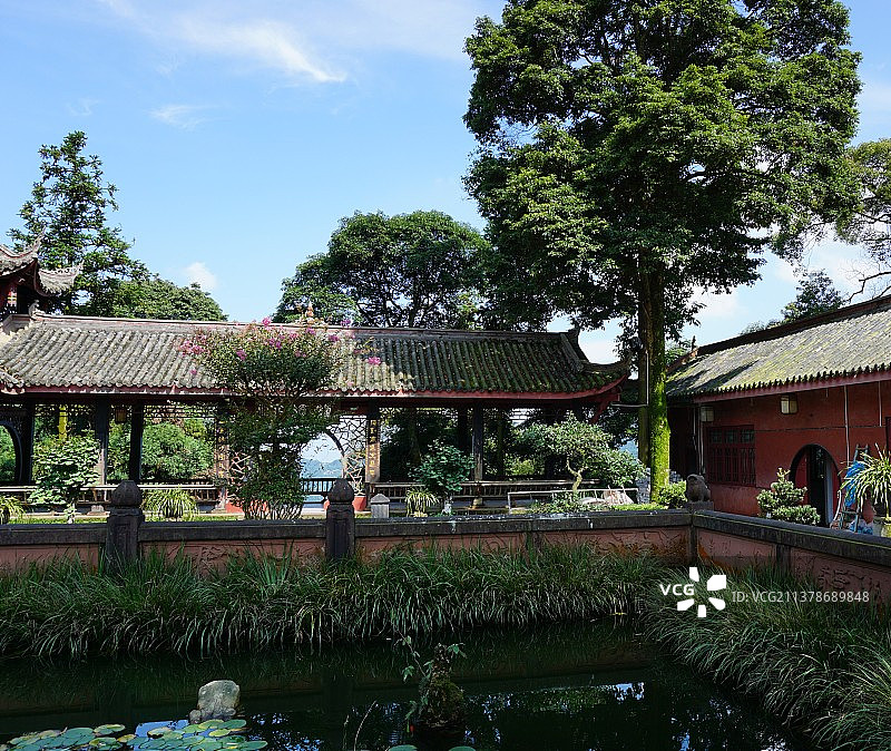 四川峨眉山 万年寺图片素材