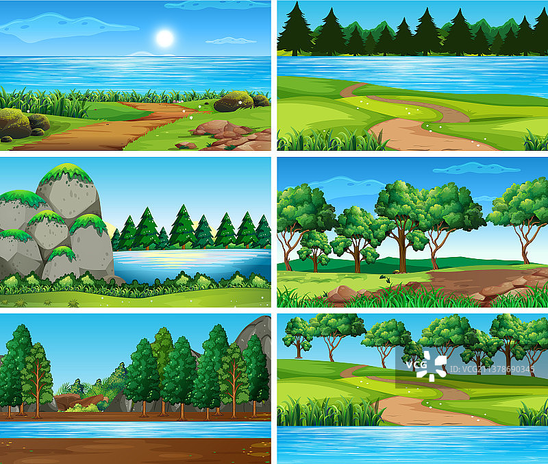 空白的风景自然场景图片素材