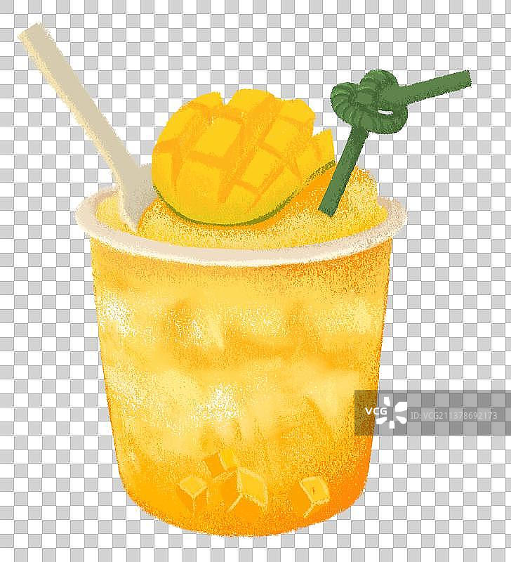 芒果沙冰饮品图片素材