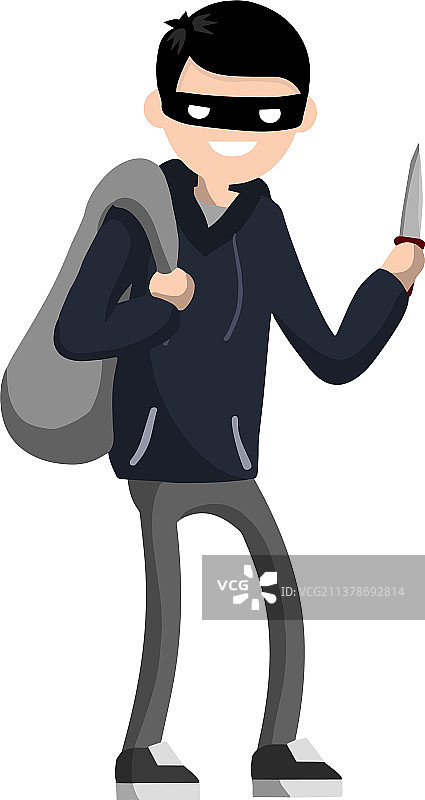 持刀勒索钱财的男人图片素材