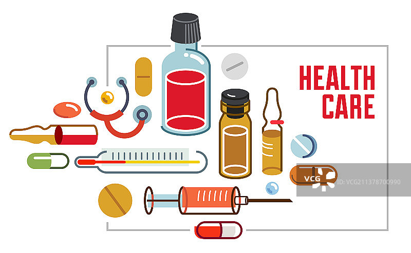 药房或医疗宣传单图片素材