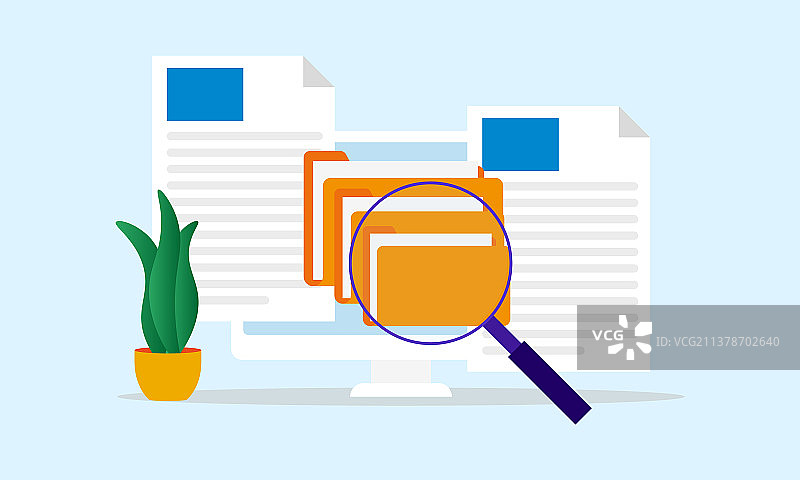 文件搜索放大镜图片素材