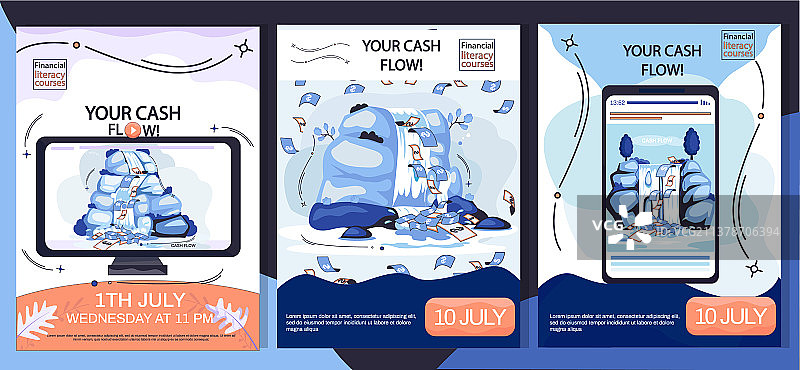 现金流稳定收入网站banner海报图片素材