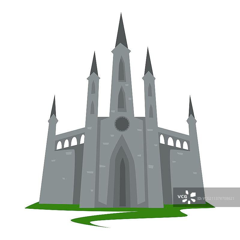 哥特式城堡古代建筑图片素材