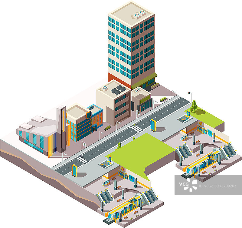 城市地铁城市景观基础设施图片素材