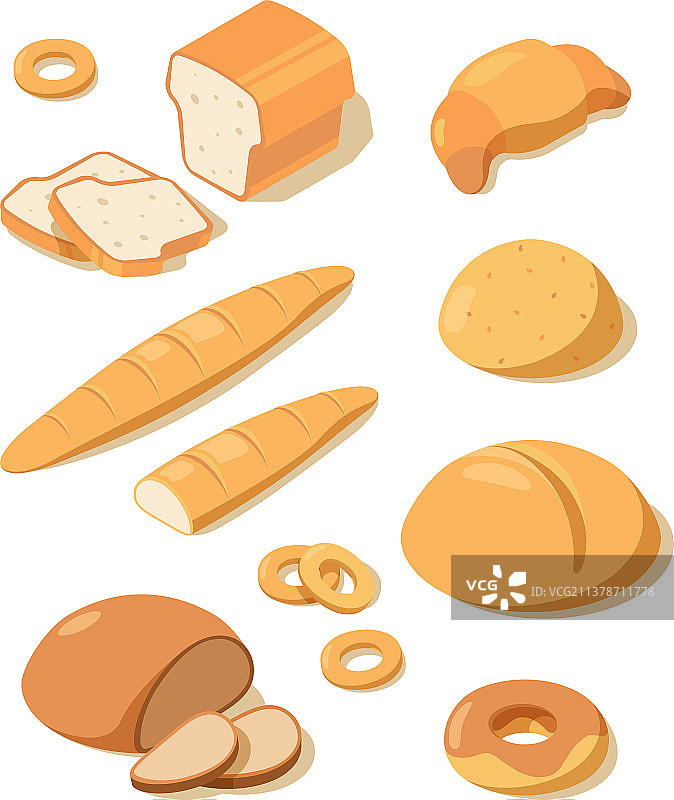 新鲜面包，椒盐卷饼，新鲜的黑白面包图片素材