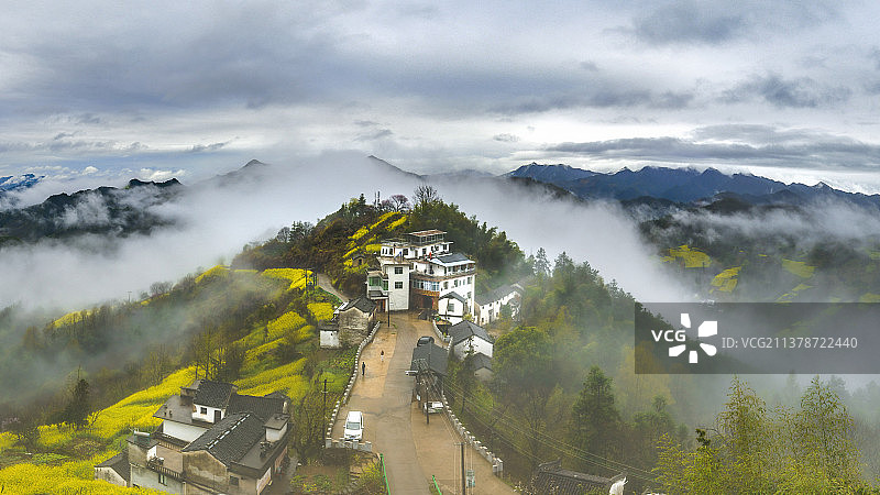 石潭仙境北山村图片素材