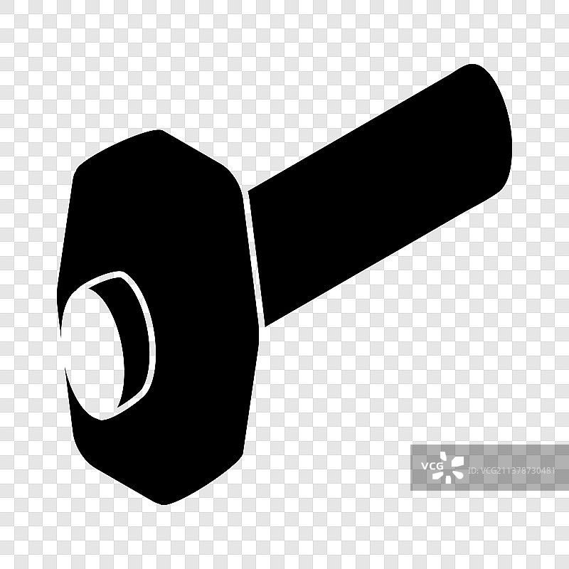 简约黑色风格大锤图标图片素材