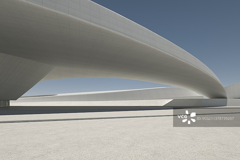 3D渲染抽象建筑图片素材