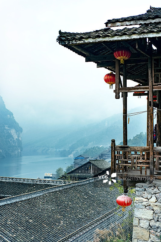 龚滩古镇图片素材