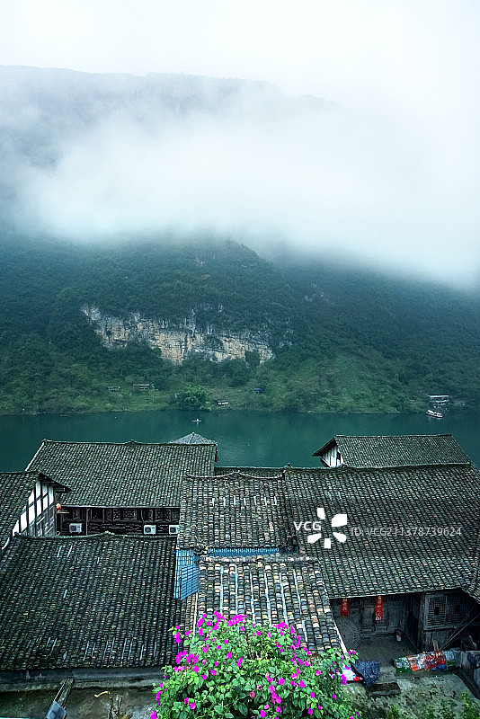 酉阳龚滩古镇图片素材