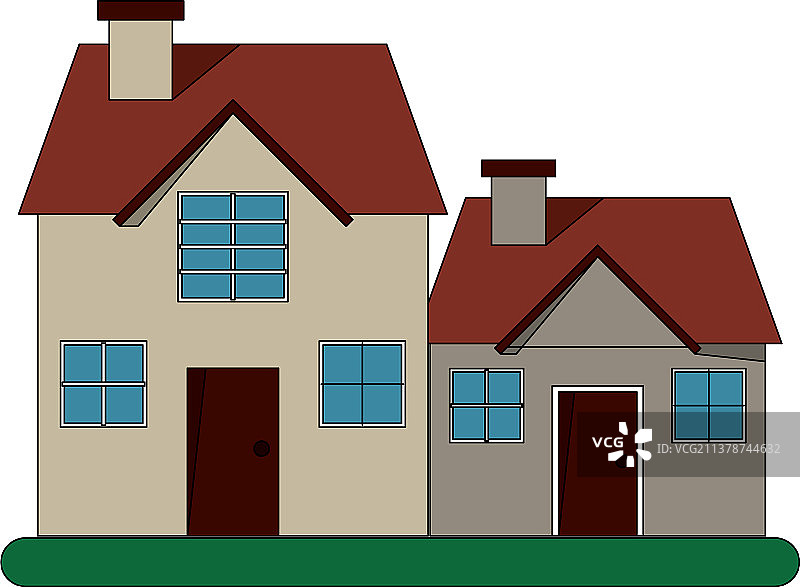 城市房屋卡通图片素材