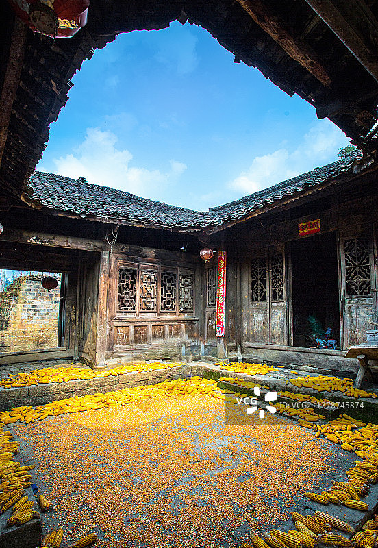 张家界土家吊脚楼图片素材