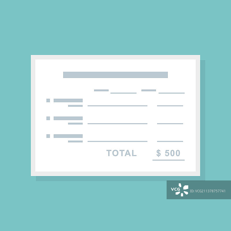 扁平风格账单支付设计图片素材