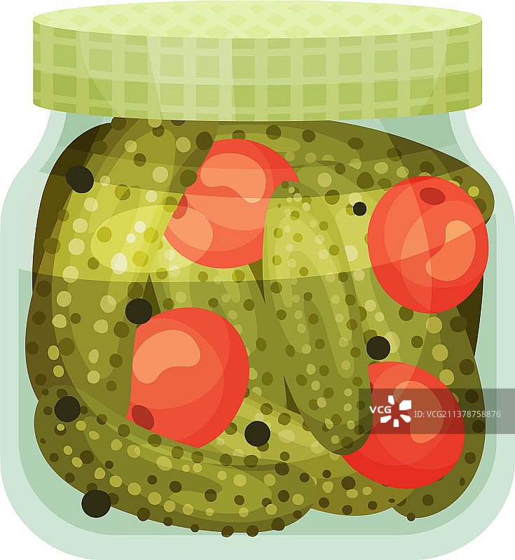 腌制番茄和黄瓜图片素材