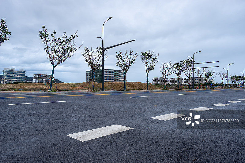 路面和城市图片素材