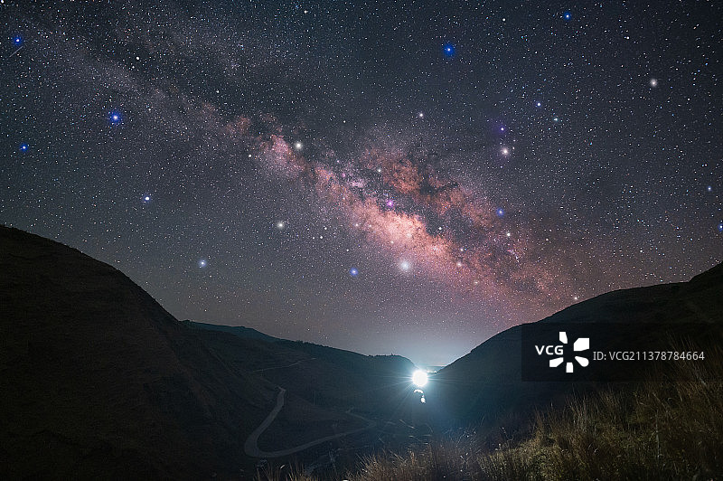 银河柔焦图片素材