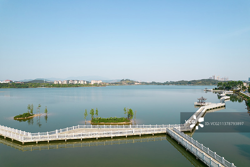 广州增城区荔湖风光图片素材