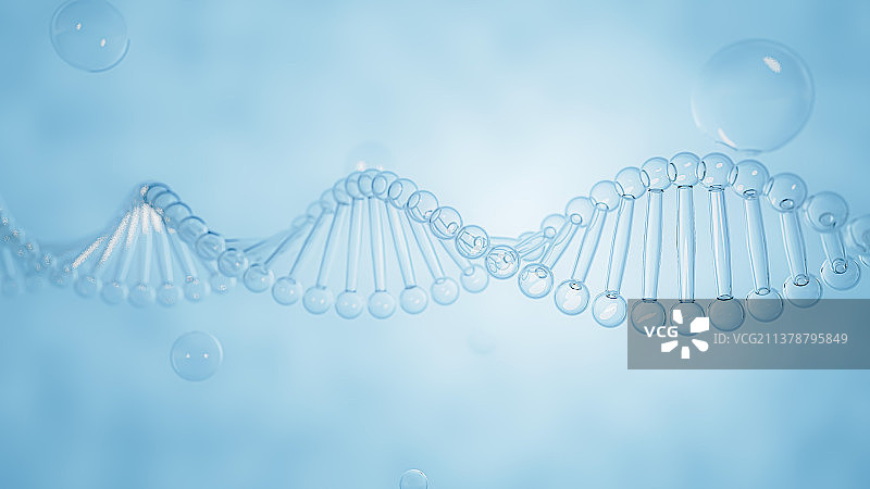 人体DNA基因三维立体图图片素材