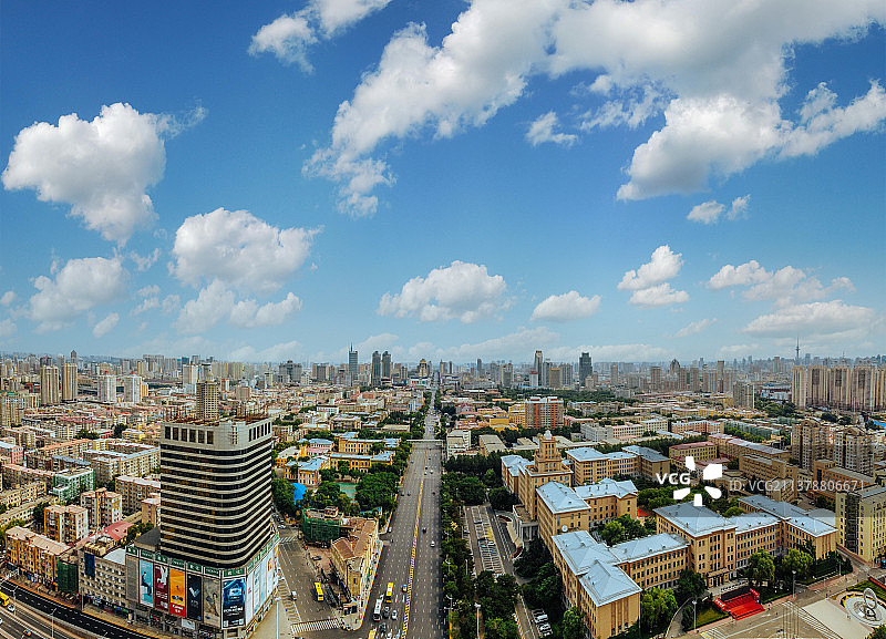 哈尔滨 地标 航拍 工业大学 南岗区 道里区图片素材